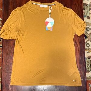 Ted Baker Ochre Twisted Sleeve T-Shirt NWT